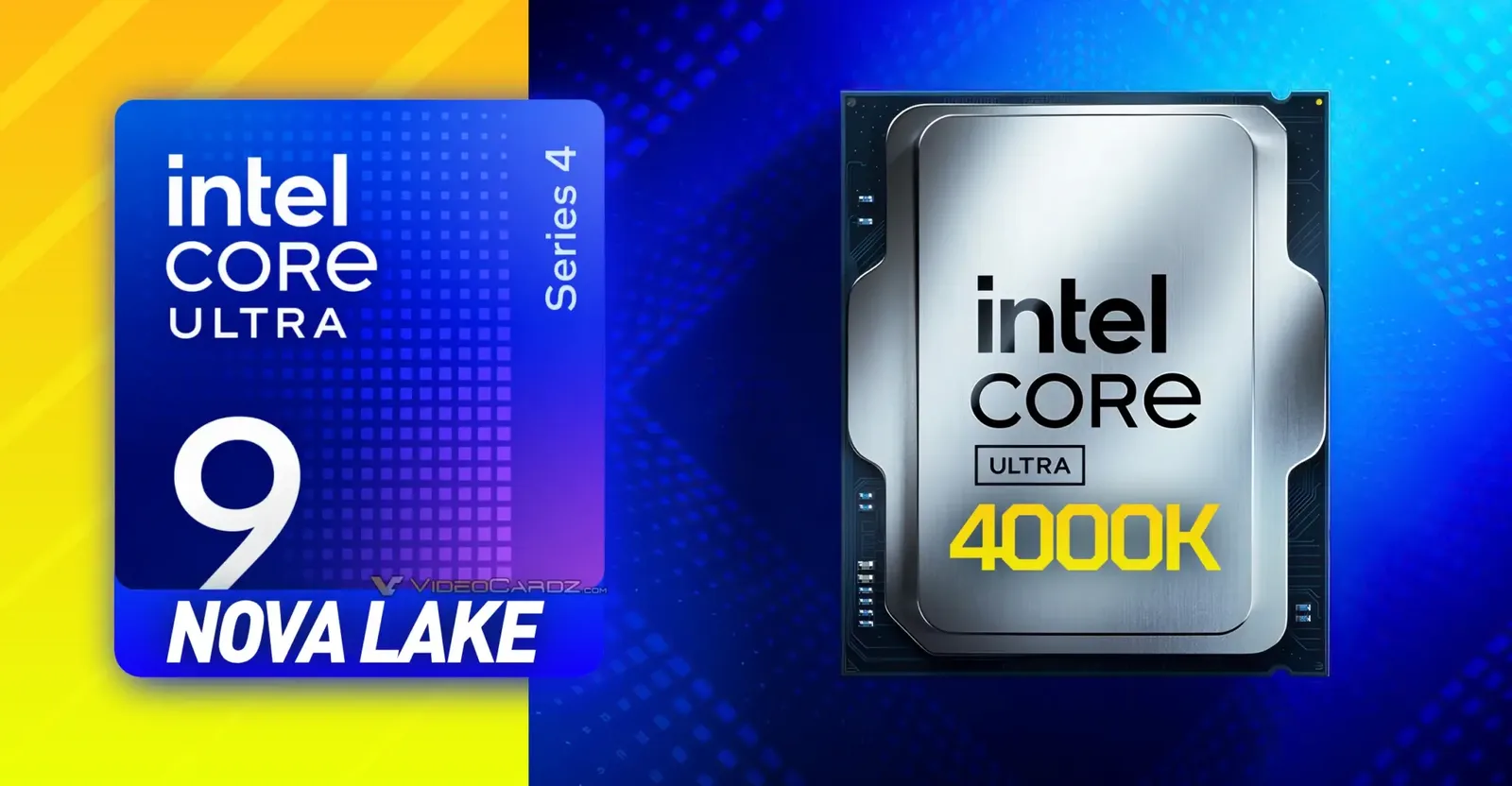 Intel Core Ultra 4000 Nova Lake-S leak: 28-core CPU beats Core Ultra 9 285K in single-thread test — Picture from videocardz.com