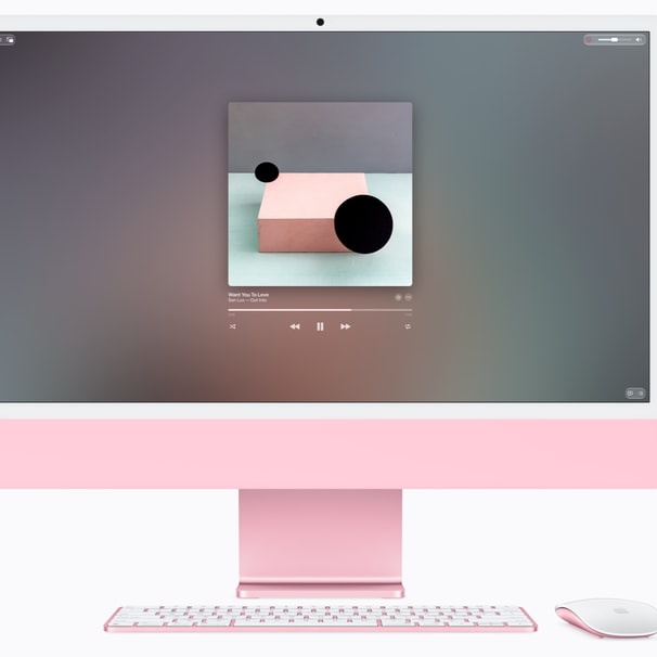 HomePod mini 2 as a Mac speaker. Picture from apple.com