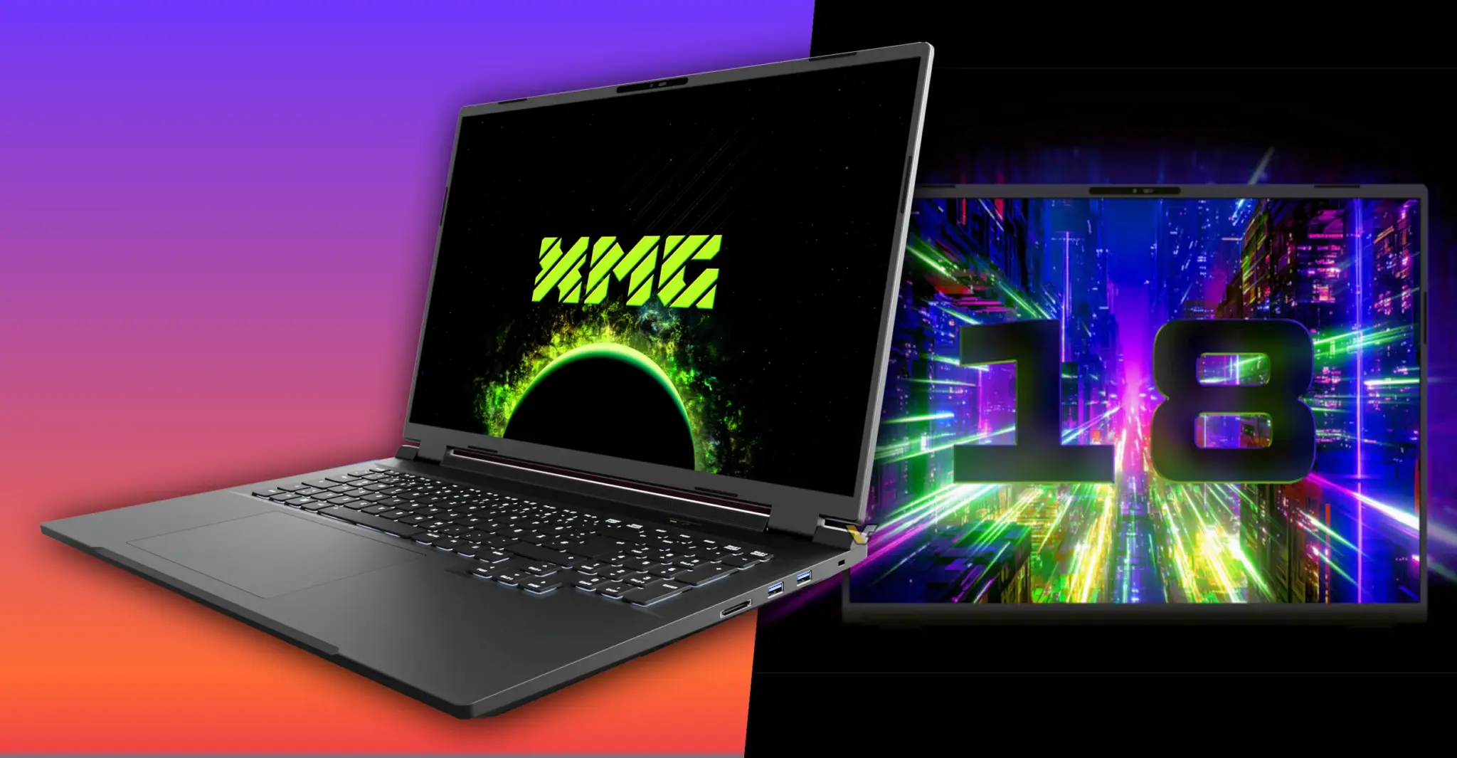 XMG returns to 18-inch gaming laptops after 15 years — Picture from videocardz.com