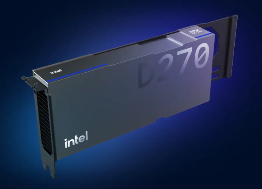 Intel GPU D Series 270 — Picture from phoronix.com