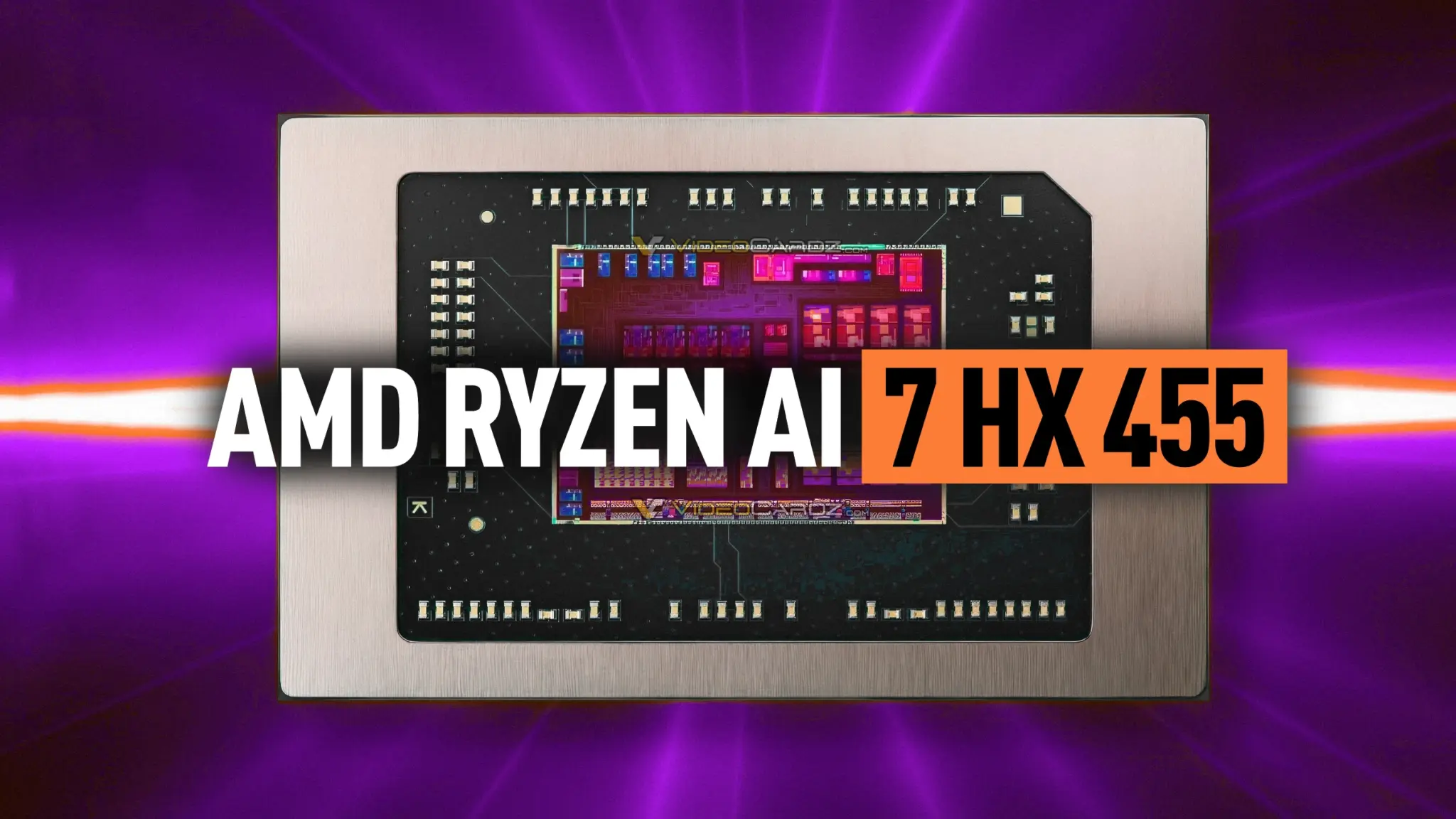 AMD Ryzen AI 7 HX 455 leaked with 8-core CPU and 16-CU GPU — Picture from videocardz.com