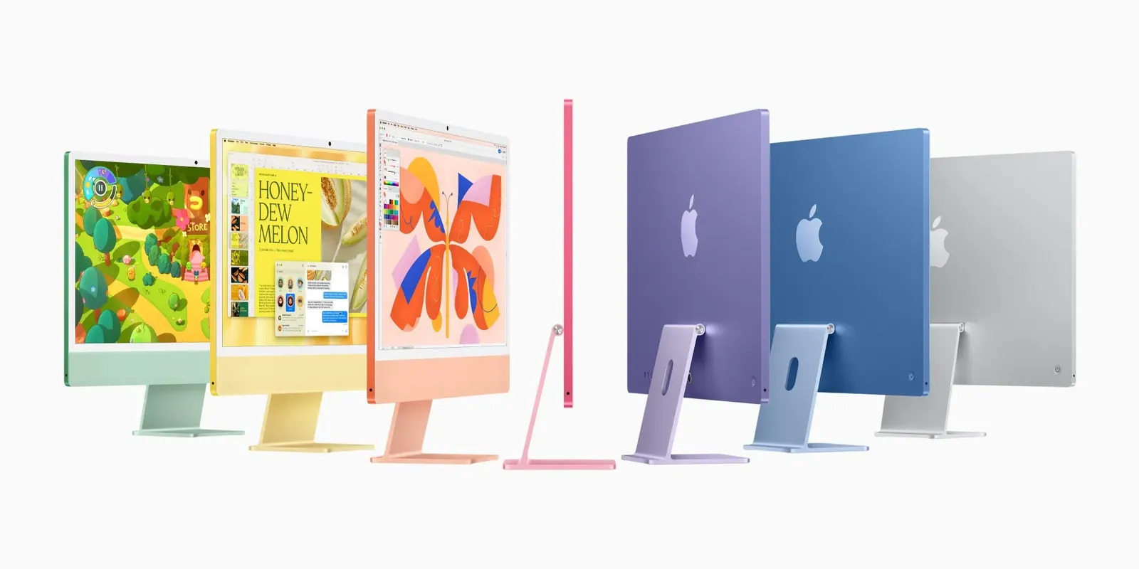 The iMac Apple sells now. Gurman expects an M6 in this design, not a new case.