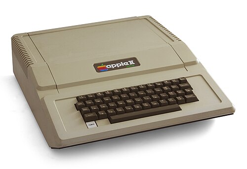 The Apple II , introduced in 1977, became Apple's first commercially successful computer. — Picture from en.wikipedia.org