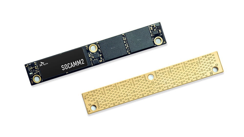 SOCAMM2 – Front und Rückseite (Bild: SK Hynix) — Picture from computerbase.de