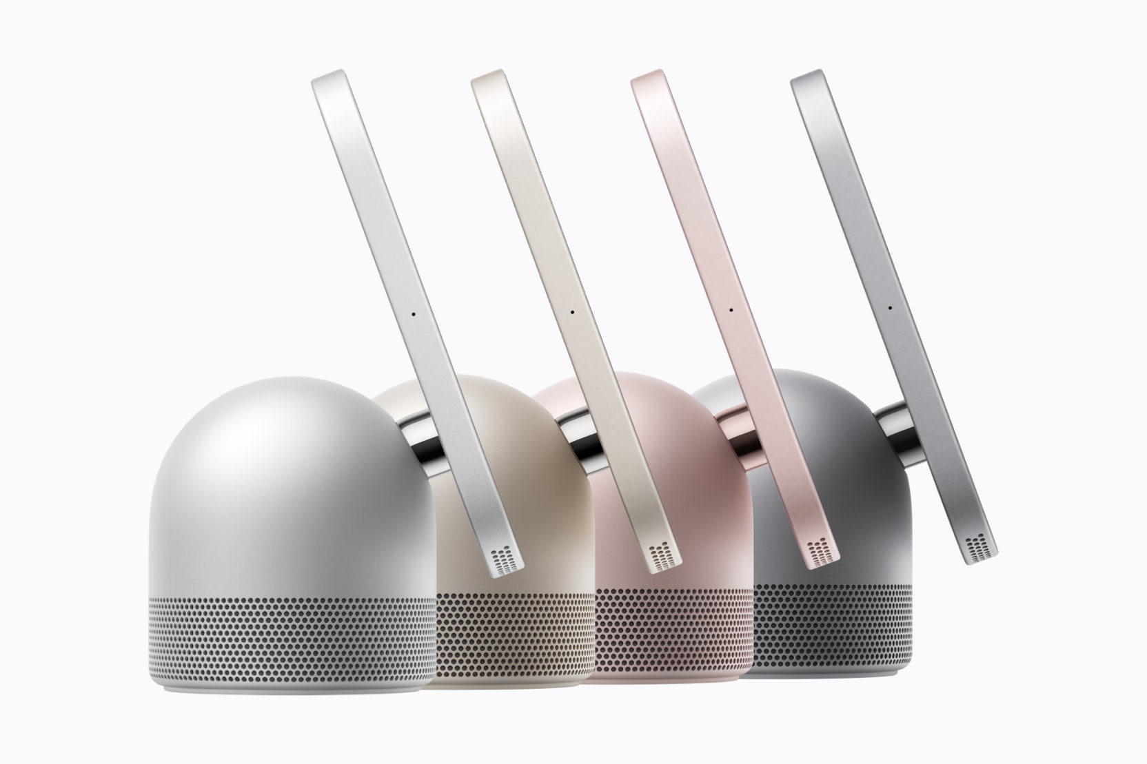 HomeView in silver, starlight, rose pink, and space gray. Picture from apple.com