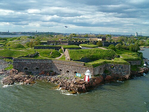 Now lying within Helsinki, Suomenlinna is a UNESCO World Heritage Site consisting of an inhabited 18th-century sea fortress built on six islands. It is one of Finland's most popula