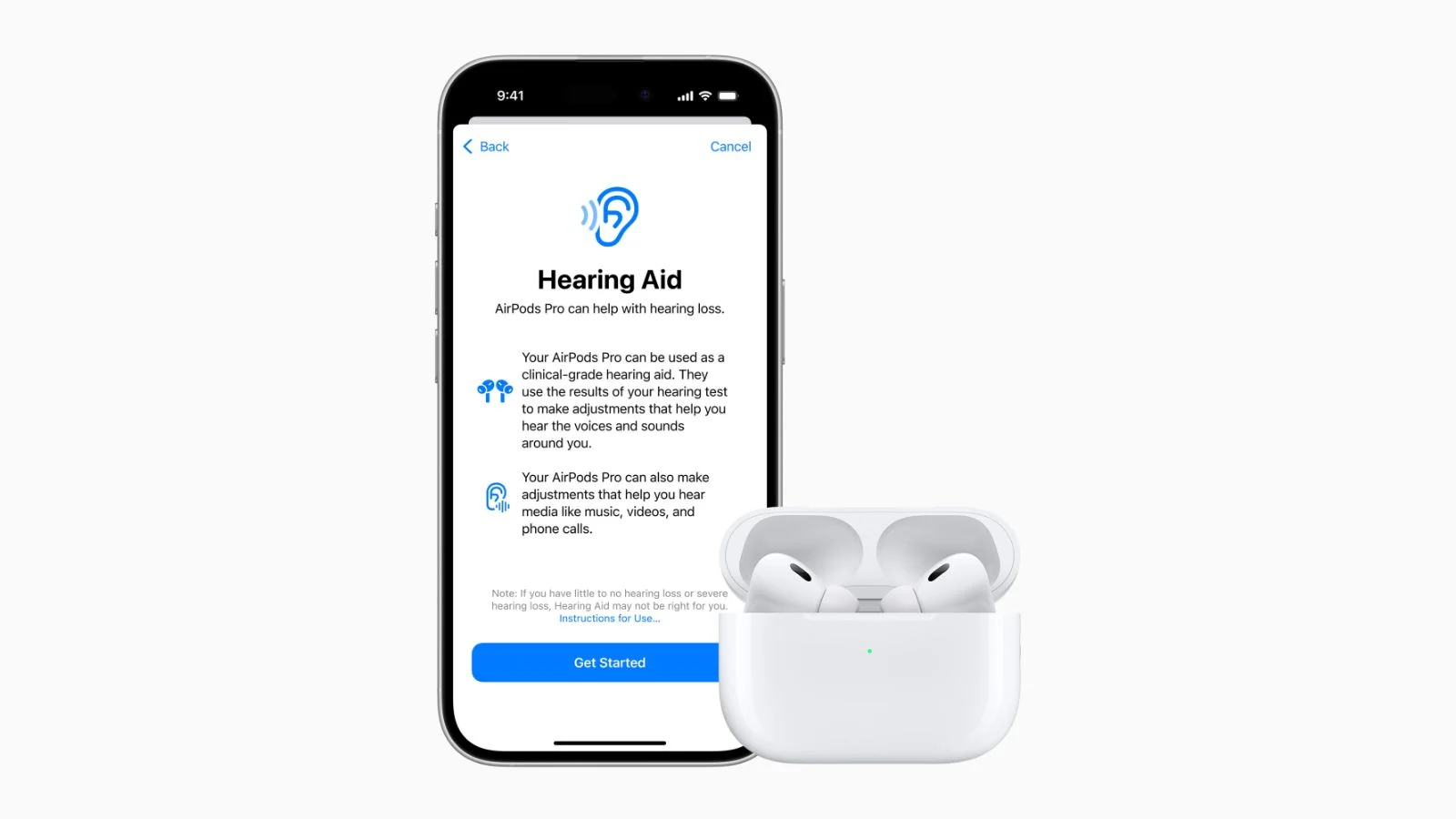 airpods pro 2 hearing aids — Picture from macrumors.com