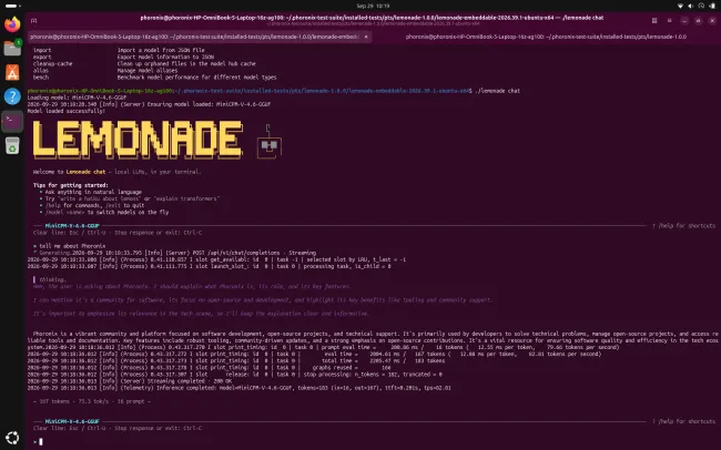 AMD PerfOpt testing with Lemonade — Picture from phoronix.com