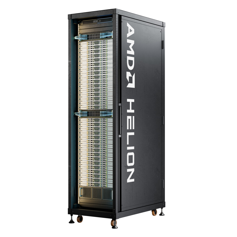 Helion rack-scale AI system — Picture from theregister.com